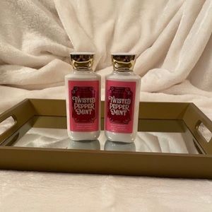 Bath & Body Works- Twisted Peppermint- Set of 2